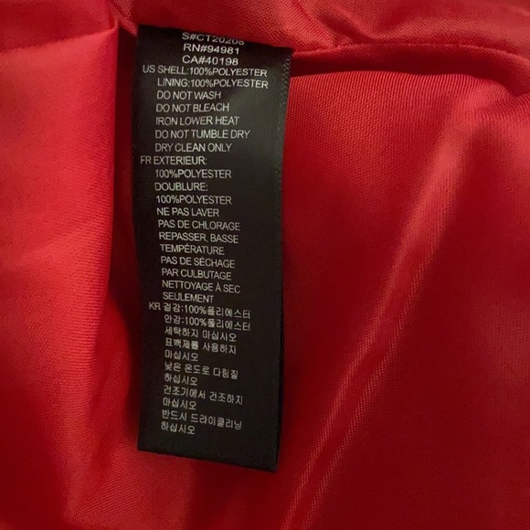 Xai Women’s Red Double breasted coat size S/P - Picture 5 of 5